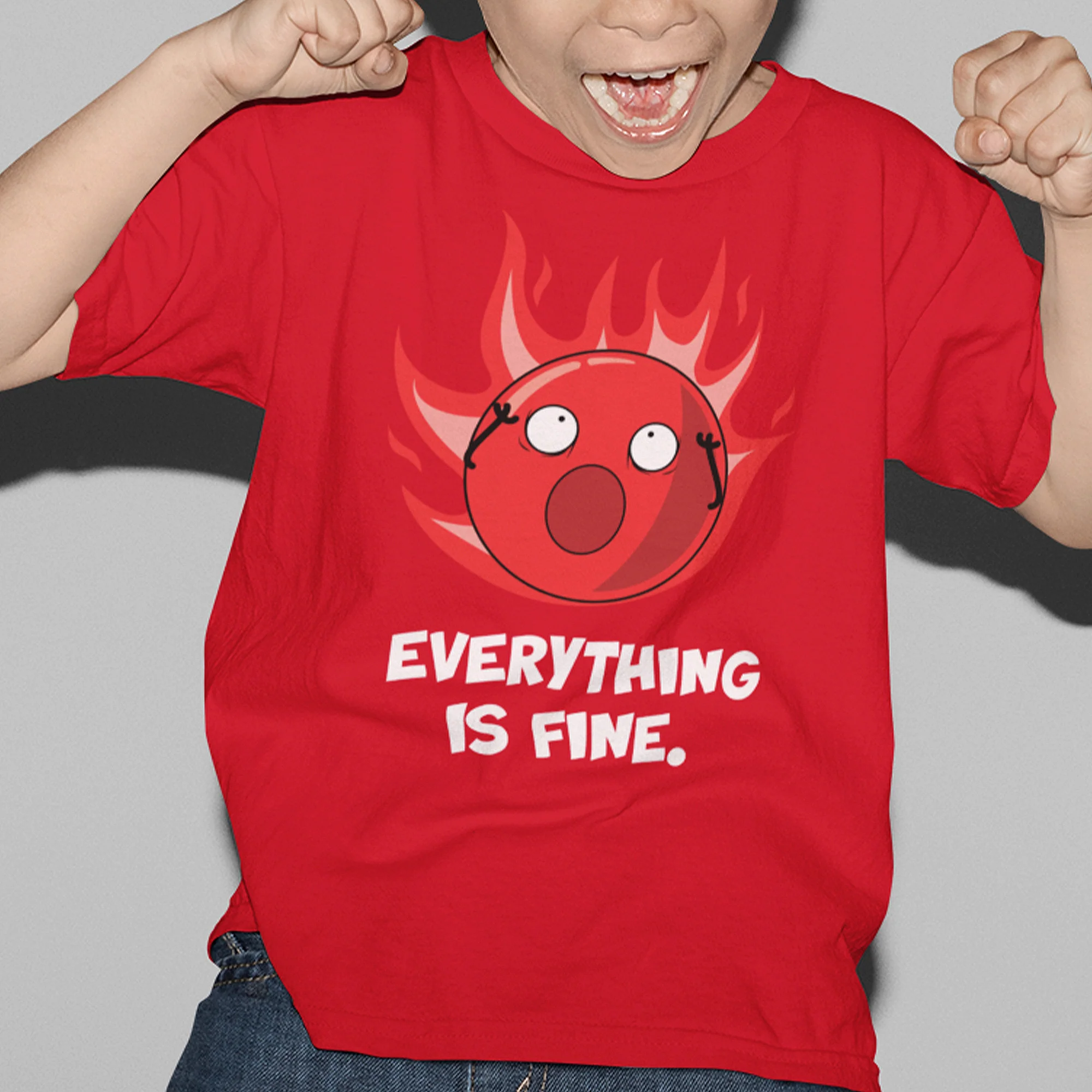 Everything Is Fine Kids Tee - Image 2