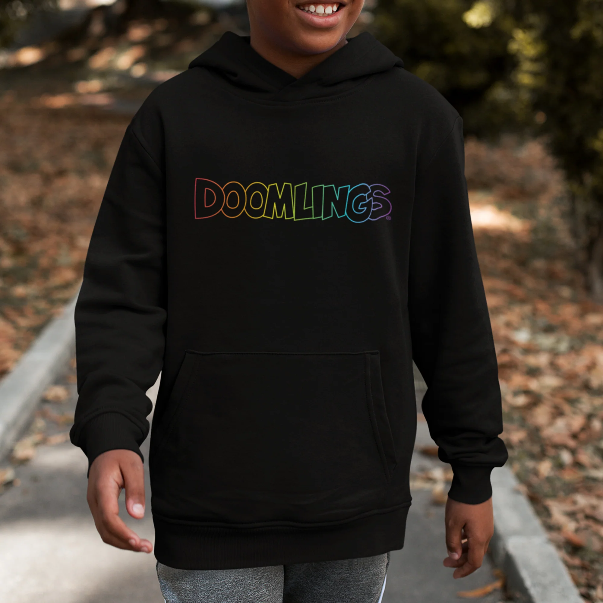 Rainbow Logo Kids Hoodie - Image 3