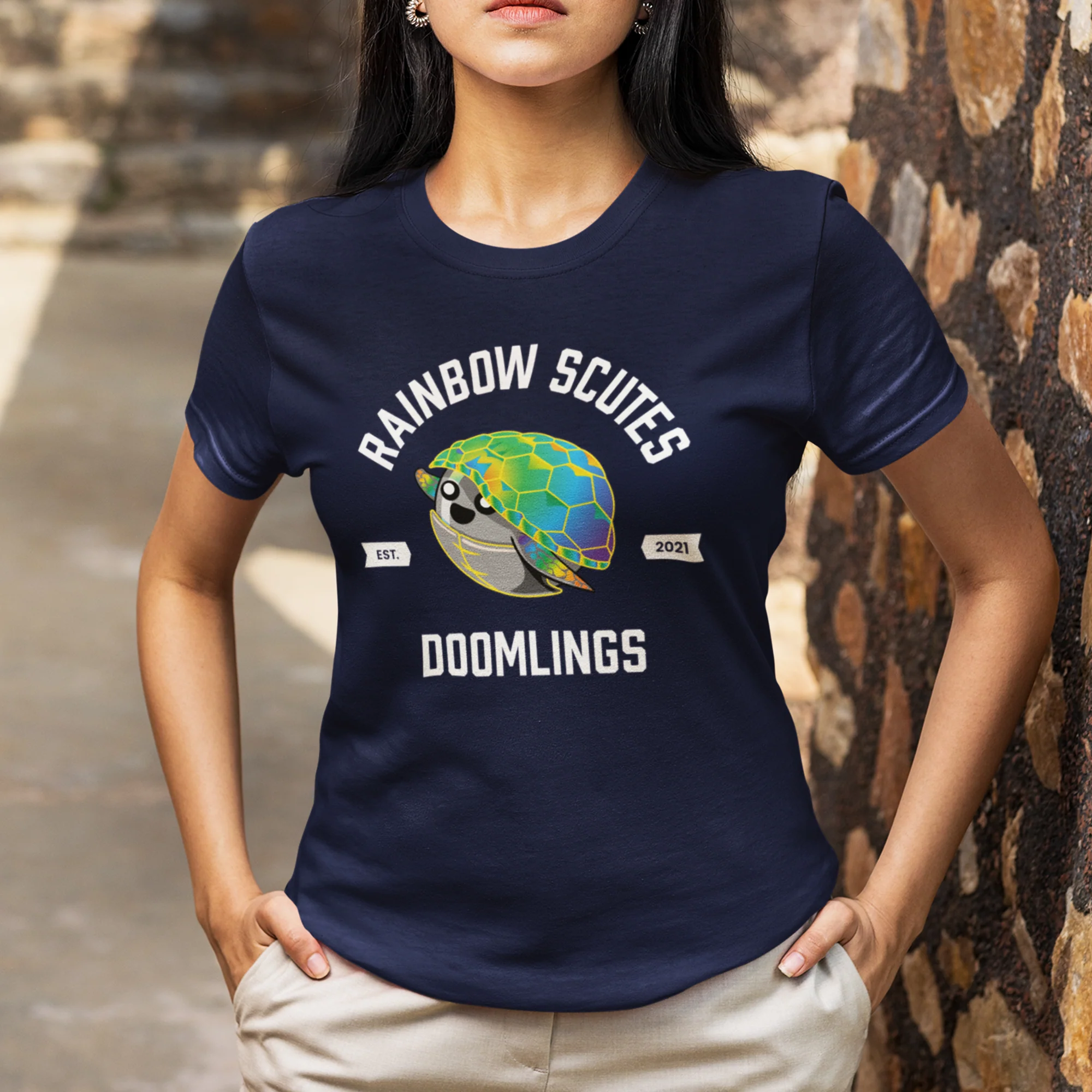 Rainbow Scutes Adult Unisex Tee - Image 2
